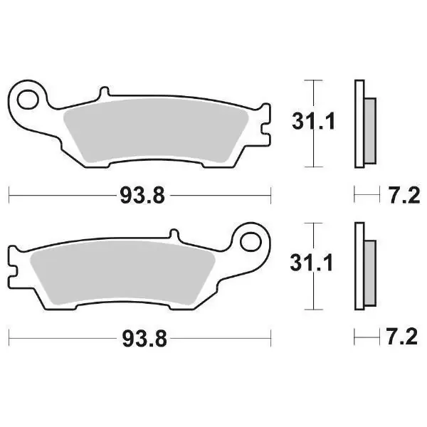 Pastiglie Freno Anteriori SBS CS YAMAHA 450YZ F 08/ per YAMAHA YZ 125 2022-2022 Prezzo Scontato
