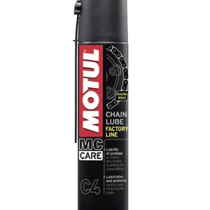 MOTUL Lubrificante Catena Chain Lube Factory Line C4, Spray 400ml Nuovo Arrivo