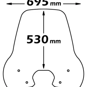 ISOTTA PARABREZZA CLASSIC per Peugeot Tweet 50-125-150 2014- Tweet 200 2022 Popolare