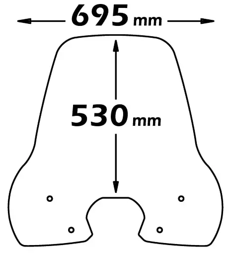 ISOTTA PARABREZZA CLASSIC per Peugeot Tweet 50-125-150 2014- Tweet 200 2022 Popolare