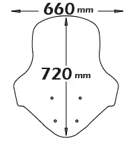 ISOTTA Parabrezza classic per Yamaha N-max 125 2015>2020 - 155 2017>2020 Esclusivo