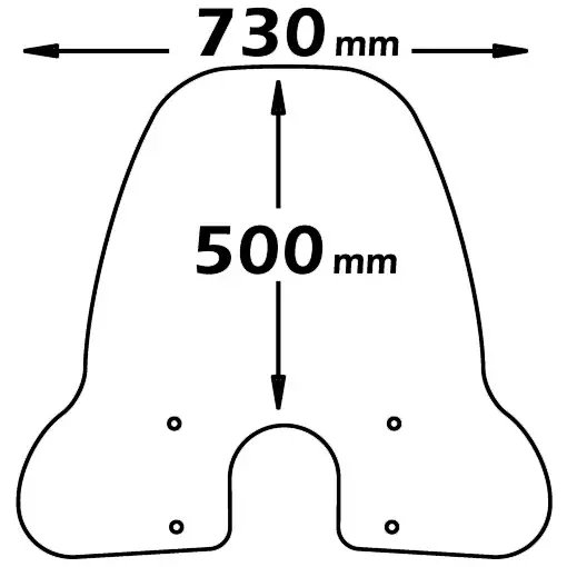 ISOTTA Parabrezza media protezione sym fiddle II 50 125 2008-2014 Consegna Rapida