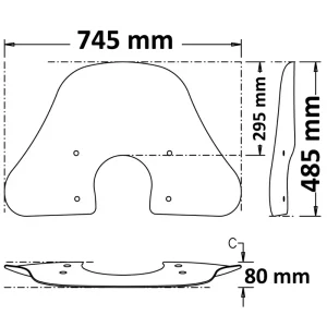 Spedizione Gratuita ISOTTA Parabrezza Summer per Vespa GTS HPE e GTS i-GET