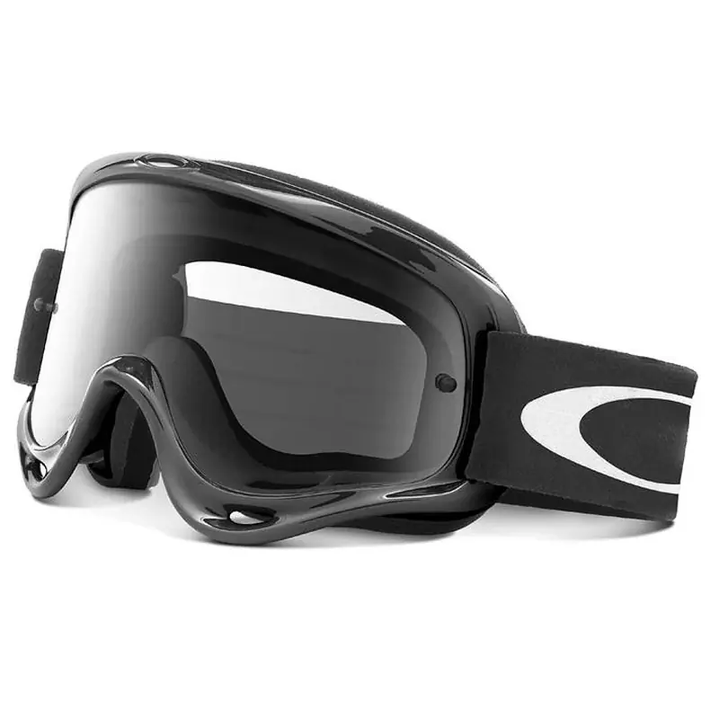 Prezzo Basso OAKLEY MX Goggle, maschera da Cross e MTB con telaio nero e lente chiara