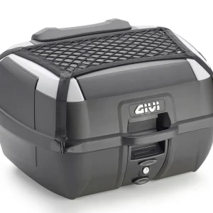 Consegna Rapida GIVI B45+ Bauletto Moto MONOLOCK 45LT NERO con Piastra, Rete Elastica e Schienalino