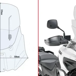 PARABR. AIRFLOW SCORREVOLE SUZUKI V-STRO Scelto Dai Clienti