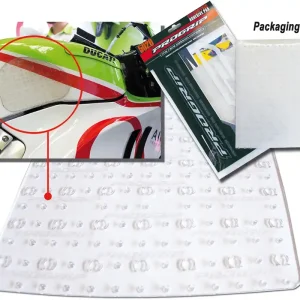 Antiscivolo per serbatoio moto, trasparente - 3 pezzi da 210x160mm Esclusivo