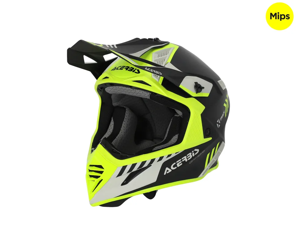CASCO Cross / Enduro / Super Motard Acerbis X-TRACK MIPS 22-06 Giallo Fluo/Nero/Grigio Saldi