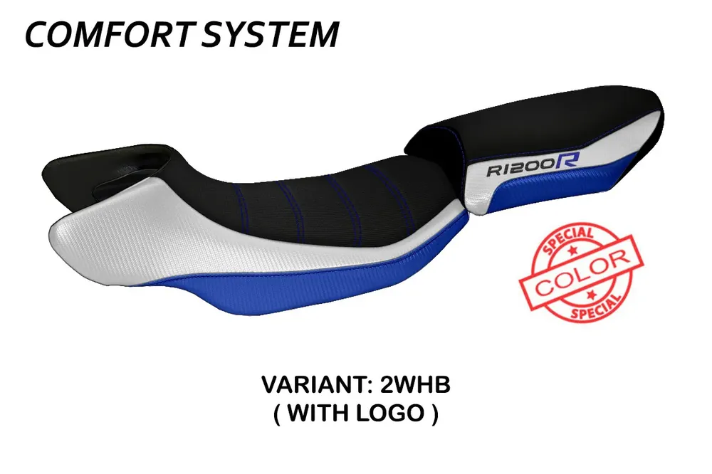 Rivestimento sella compatibile BMW R 1200 R (15-18) modello Aurelia special color comfort system Offerta Del Giorno