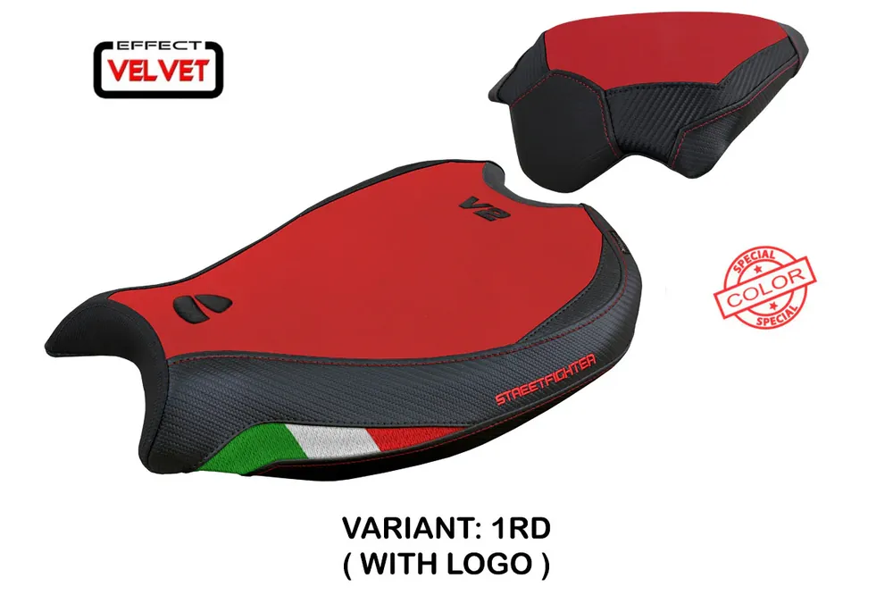 Compra Online Rivestimento sella compatibile Ducati Streetfighter V2 (22-23) modello Mina velvet