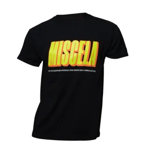 Più Venduto MALOSSI Maglietta T-Shirt nera con scritta MISCELA