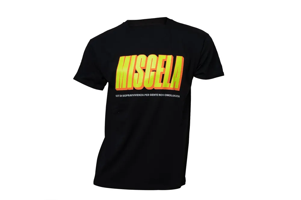 Più Venduto MALOSSI Maglietta T-Shirt nera con scritta MISCELA
