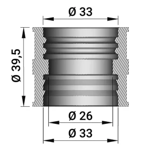 Offerta Limitata MALOSSI MANICOTTO per carb. VHB 24-26 F (39,5 mm)