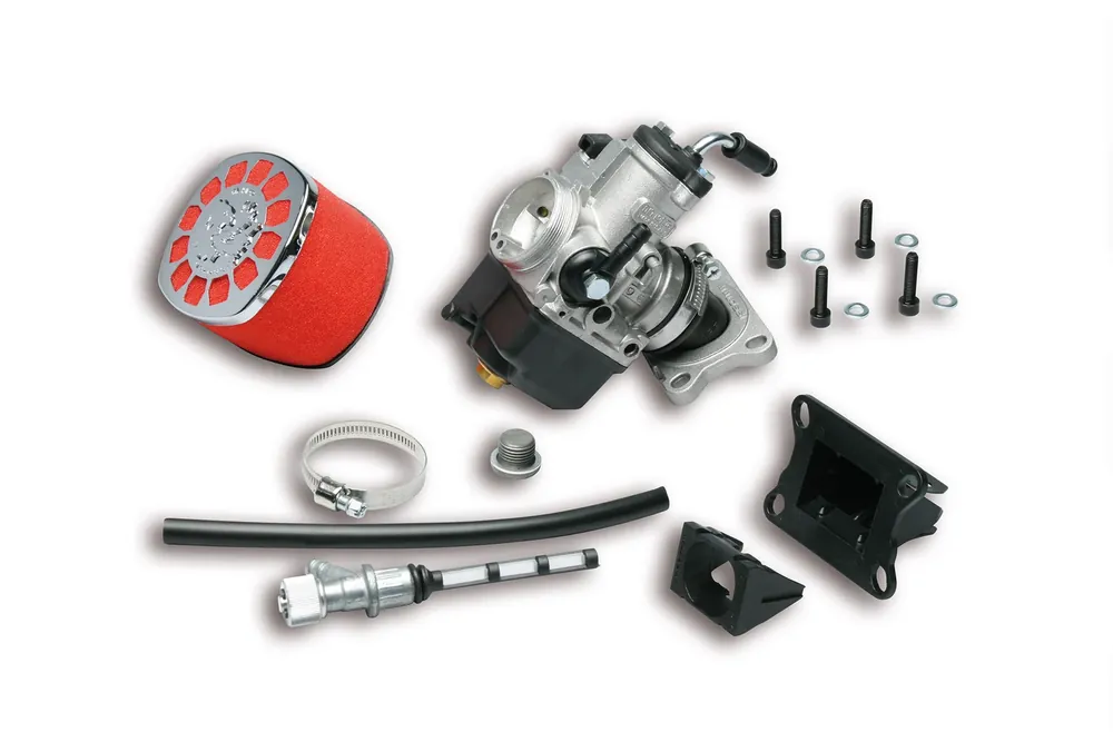 APRILIA MX 50 2T LC (MINARELLI AM 6) MALOSSI IMP.ALIM. PHBH 26 BS MHR con VALVOLA LAM. per MOTO 50 Novità