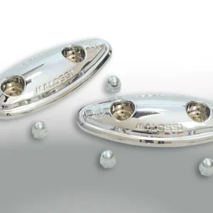 MALOSSI 2 COPERTURE CROMATE per ASOLE SPECCHIETTI RETROVISORI Di Tendenza
