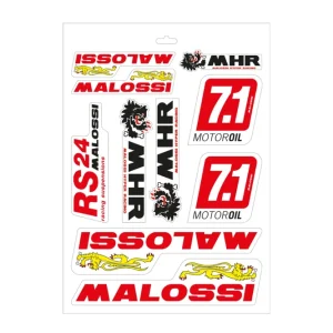 Occasione Imperdibile MALOSSI 25 CARTELLE di ADESIVI ASSORTITI 24,7x35 cm