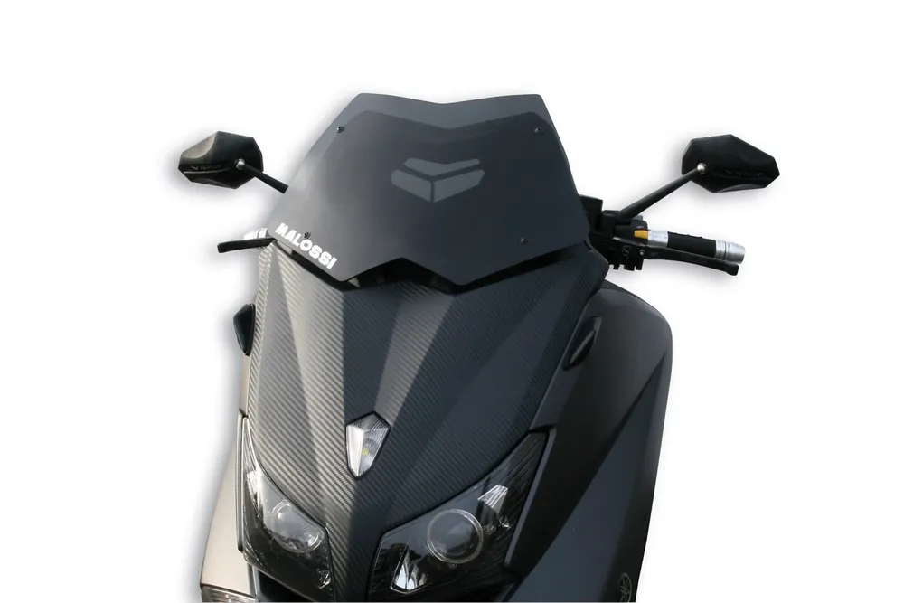 Esclusivo YAMAHA T MAX 530 ie 4T LC 2012->2014 (J409E) MALOSSI MHR SCREEN cupolino - FUMÉ SCURO - L.460xH.280 sp.3 mm