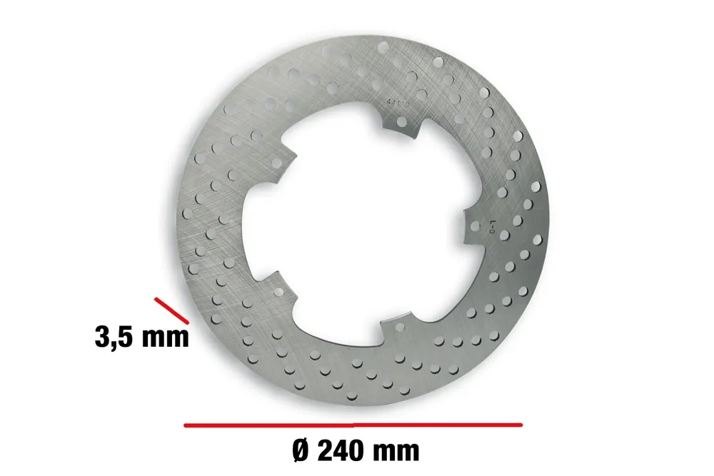Sconto APRILIA SCARABEO Light 500 ie 4T LC 2007-> (M343M) MALOSSI BRAKE POWER DISC Ø est. 240 - spessore 3,5 mm