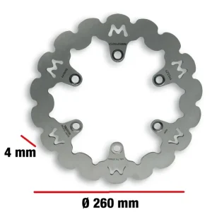 SUZUKI BURGMAN AN 250 4T LC MALOSSI WHOOP DISC disco freno Ø est. 260 - spessore 4 mm Direttamente Dal Produttore