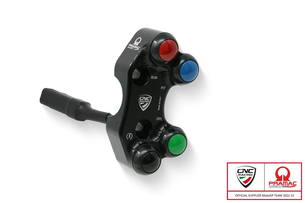 CNC RACING Pulsantiera destra Ducati Panigale V4R - pompa freno radiale Brembo CNC e forgiate - Pramac Racing Limited Edition Spedizione Espresso