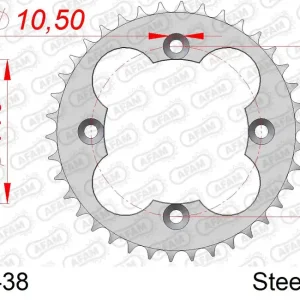 A Buon Prezzo Corona AFAM 10318-38 in acciaio passo 520 HONDA TRX 450 R 2006 -2014