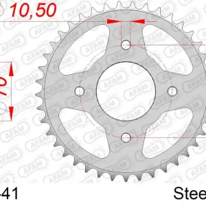 Miglior Prezzo Corona AFAM 10402-41 in acciaio passo 530 HONDA CB 250 1978
