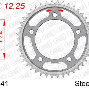 Spedizione Espresso Corona AFAM 10508-41 in acciaio passo 530 HONDA CBF 1000 F 2010  -2015