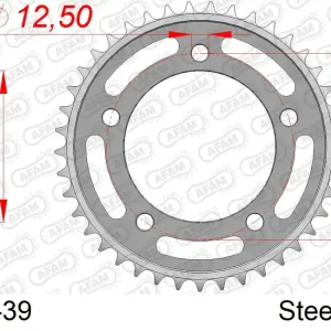 Corona AFAM 10627-39 in acciaio passo 520 HONDA CTX 700 2014 Popolare