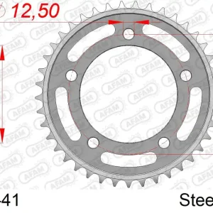 Corona AFAM 10627-41 in acciaio passo 520 HONDA CB 500 F 2013 -2016 Soddisfatti O Rimborsati
