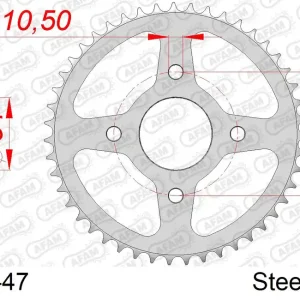 Corona AFAM 12115-47 in acciaio passo 420 MBK TZR 50 X-POWER 2003 -2006 Vendita Finale