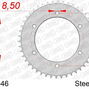 Occasione Imperdibile Corona AFAM 12216-46 in acciaio passo 428 YAMAHA TZR 125 1993  -1995