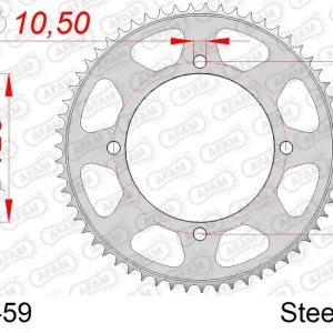 Corona AFAM 12221-59 in acciaio passo 428 YAMAHA XVS 125 DRAGSTAR 2000 -2005 Saldi