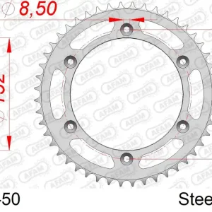 Offerta Corona AFAM 12508-50 in acciaio passo 520 YAMAHA YZ 125 1994  -1996