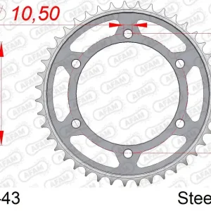Corona AFAM 12603-43 in acciaio passo 525 YAMAHA TDM 850 1999  -2001 Bestseller