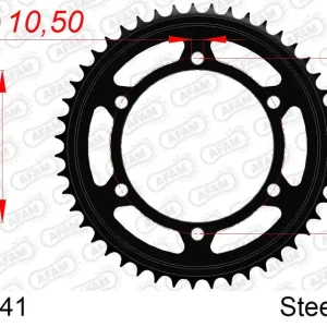 Compra Oggi Stesso Corona AFAM 12801-41 in acciaio passo 530 YAMAHA FJ 1100 1984 -1985