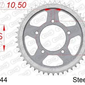 Esclusivo Corona AFAM 14601-44 in acciaio passo 530 SUZUKI GSX-R 750 1988 -1989