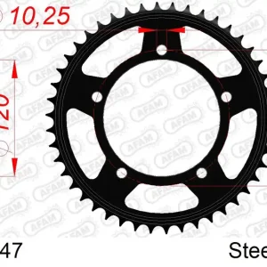 Corona AFAM 14604-47 in acciaio passo 525 SUZUKI DL 650 A V-STROM ABS 2007 -2020 Quantità Limitata