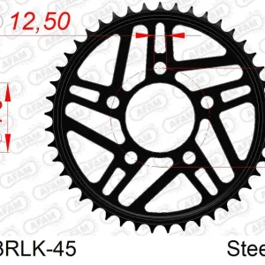 Compra Oggi Stesso Corona AFAM 164803RLK-45 in acciaio passo 520 BMW HP4 RACE 1000 2017 -2018