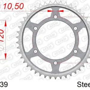 Saldi Corona AFAM 16603-39 in acciaio passo 530 SUZUKI TL 1000 R 1998 -2002