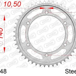 Ultima Occasione Corona AFAM 16701-48 in acciaio passo 530 KAWASAKI ZR 1100 ZEPHYR 1992 -2002