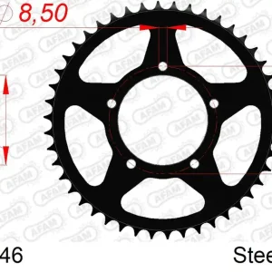 Offerta Speciale Corona AFAM 35303-46 in acciaio passo 520 APRILIA ETX 350 TUAREG 1985  -1987