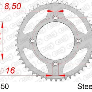 Non Perdere Corona AFAM 38101-50 in acciaio passo 420 BETA RR 50 MOTARD 2005  -2017