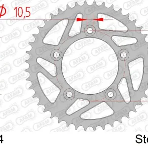 Corona AFAM 50613-44 in acciaio passo 520 DUCATI 899 PANIGALE 2014 -2015 Occasione