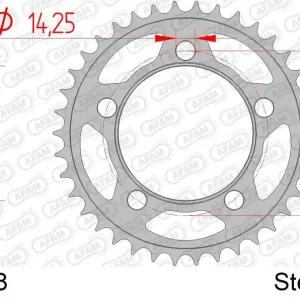 Spedito Oggi Corona AFAM 71801-38 in acciaio passo 525 KTM RC 8 R 2009 -2015