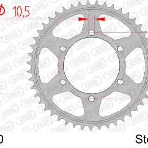 Occasione Corona AFAM 86605-50 in acciaio passo 525 TRIUMPH 800 XC TIGER 2011  -2019