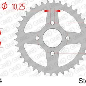 Spedizione Gratuita Corona AFAM 92218-34 in acciaio passo 520 SYM 200 TRACKRUNNER 2006  -2009