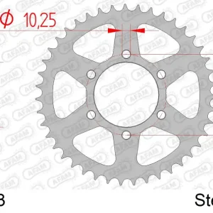 Corona AFAM 92606-43 in acciaio passo 520 LAVERDA 750 GHOST STRIKE 1998 -1999 Non Perdere