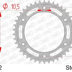 Vendita Finale Corona AFAM 92635-42 in acciaio passo 525 BMW F 700 GS 2011 -2018