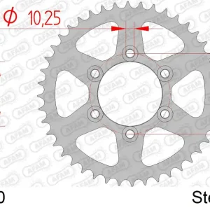 Corona AFAM 92666-40 in acciaio passo 525 VOXAN 1000 ROADSTER 1999 -2008 Esclusivo