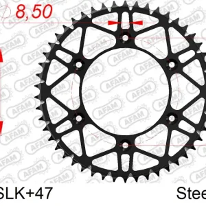 Corona AFAM 71304SLK+47 in acciaio passo 520 HUSQVARNA FX 350 2023 Novità